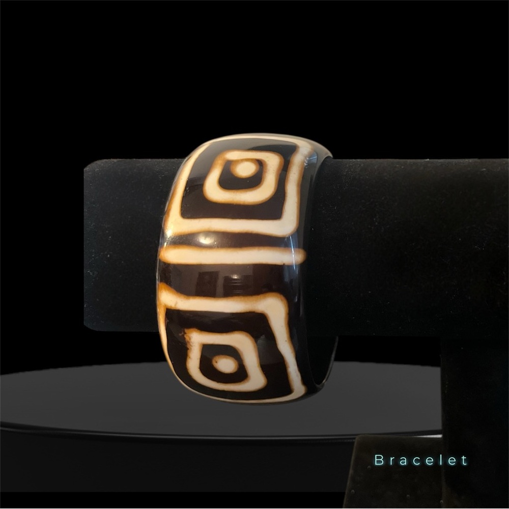 Brown and Cream Ethnic Bracelet